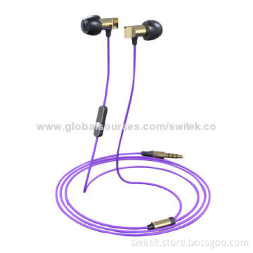Noise-cancelling In-ear Smallest Metal Earphones for iPhone, Ball Shape, 5mm Diameter